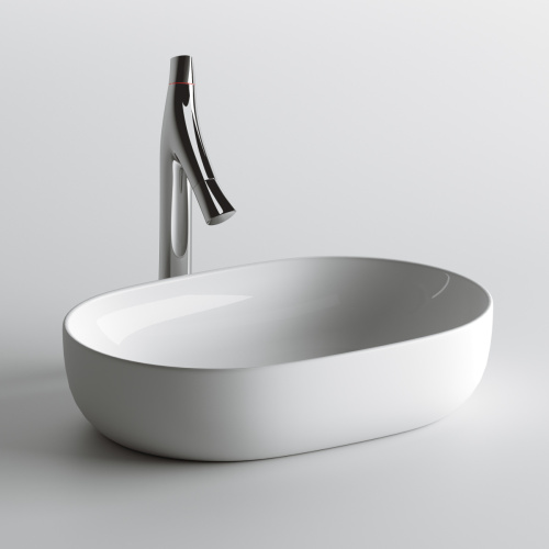 Раковина из сантехнического фарфора Ceramica Nova ELEMENT CN6047 60х40 накладная цвет белый без отверстий под смеситель - фото 2